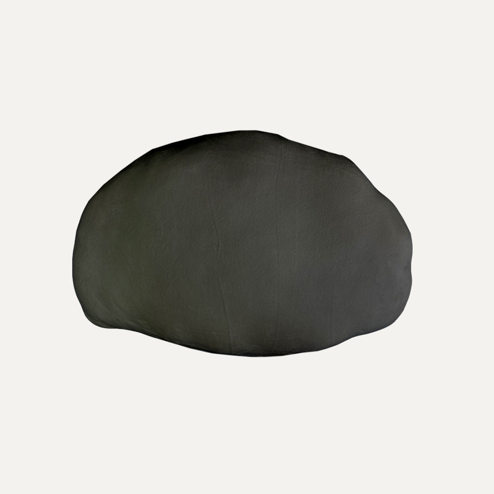 Velvet Shell Cushion - Charcoal